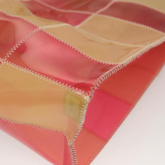 CHANEL Tote Bag Vinyl Beige CC Auth 133066 - Picture 14 of 16